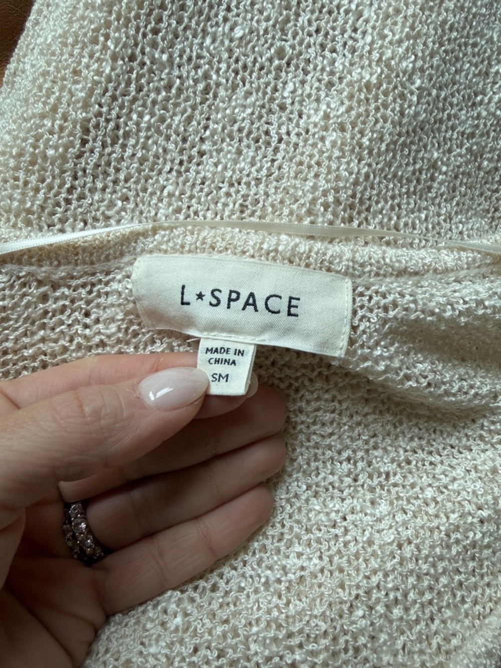 L Space Palisades Knit Cover Up Mini Dress - Picture 4 of 4